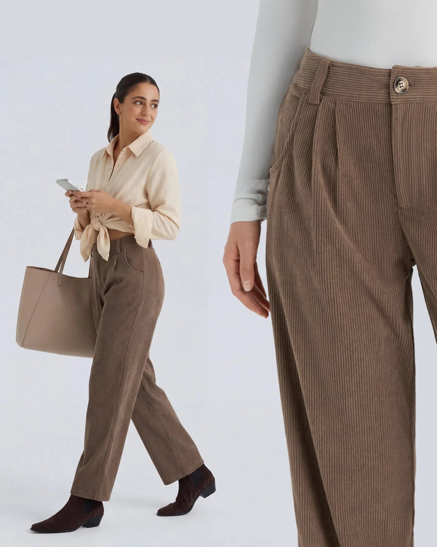 Aurella Cord™ – Mid Rise Corduroy Pants
