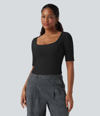 Aurella Airy™ – Soft Touch V-Neck Shirt