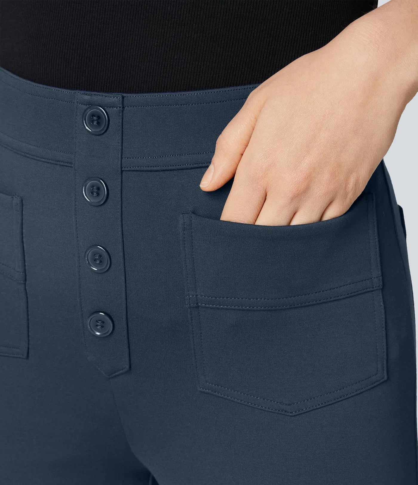Aurella Flex™ – Stretch Arbeits-Hose mit hohem Bund & Seitentaschen