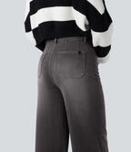 Aurella Flex™ Komfort-Jeans mit mittlerer Taille, Bauchkontrolle und Wide Leg