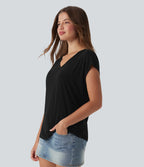 Aurella Flex™ – Essential V-Neck Shirt
