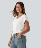 Aurella Flex™ – Essential V-Neck Shirt
