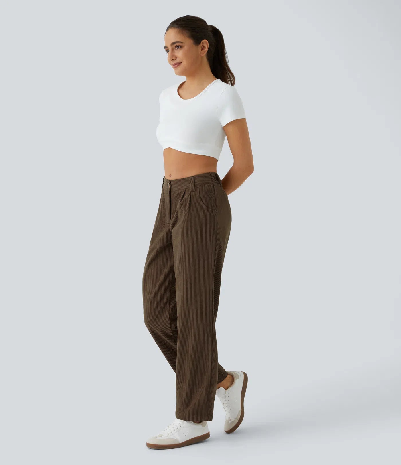 Aurella Cord™ – Mid Rise Corduroy Pants