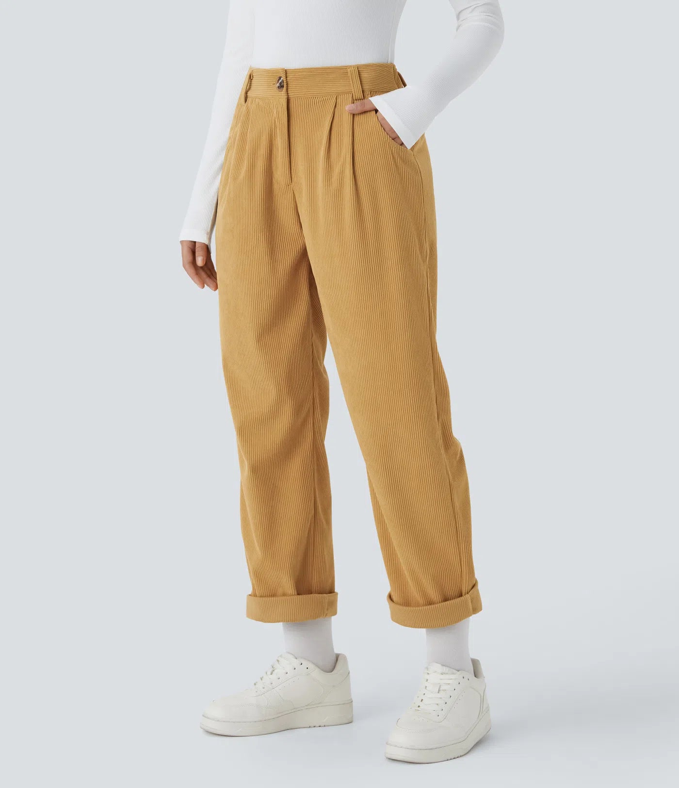 Aurella Cord™ – Mid Rise Corduroy Pants
