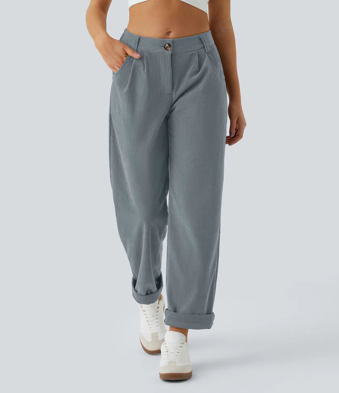 Aurella Cord™ – Mid Rise Corduroy Pants