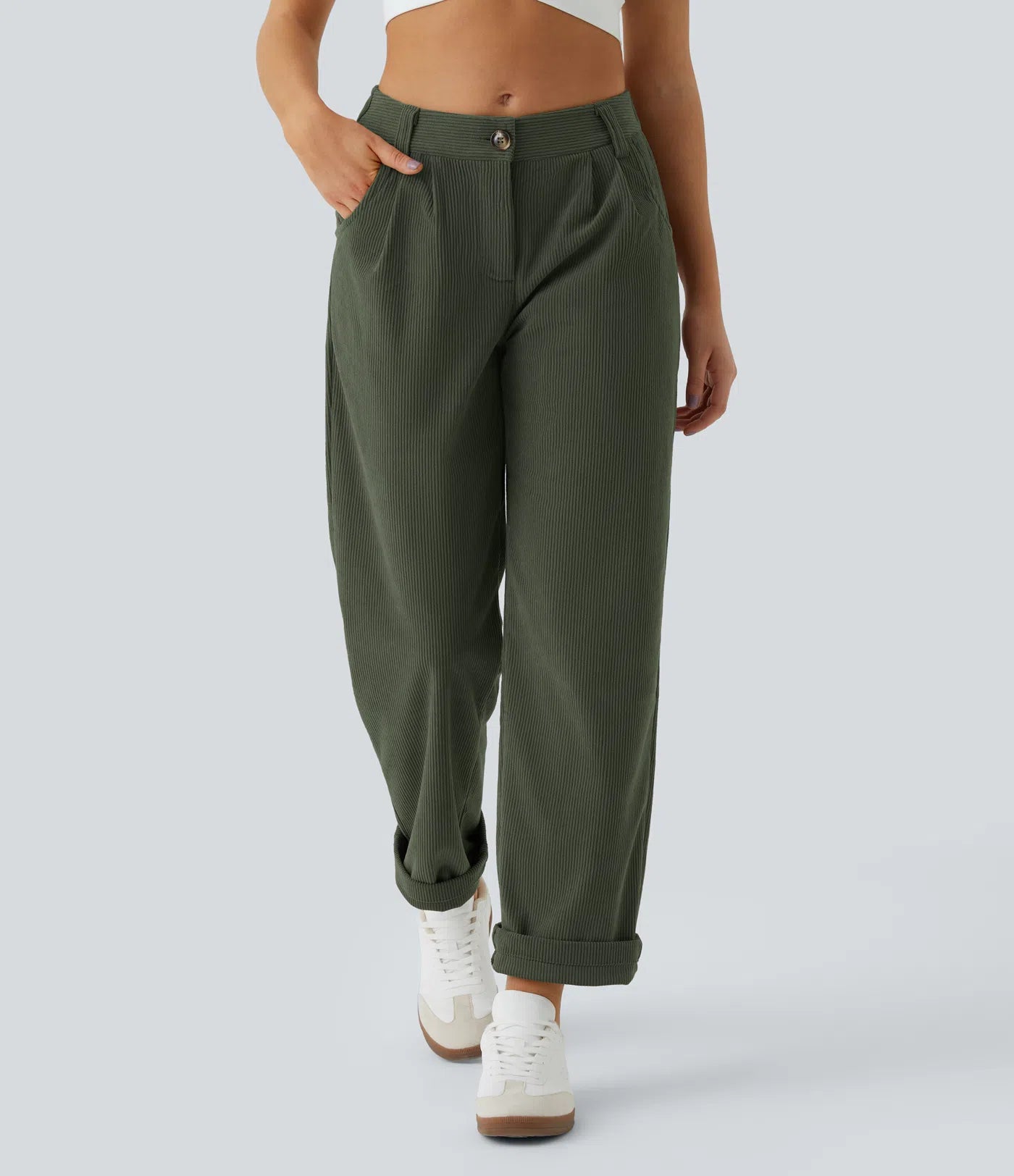 Aurella Cord™ – Mid Rise Corduroy Pants
