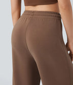 Aurella Ease™ – Lässige Hose mit mittelhohem Bund, Seitentaschen, Kordelzug und geradem Bein