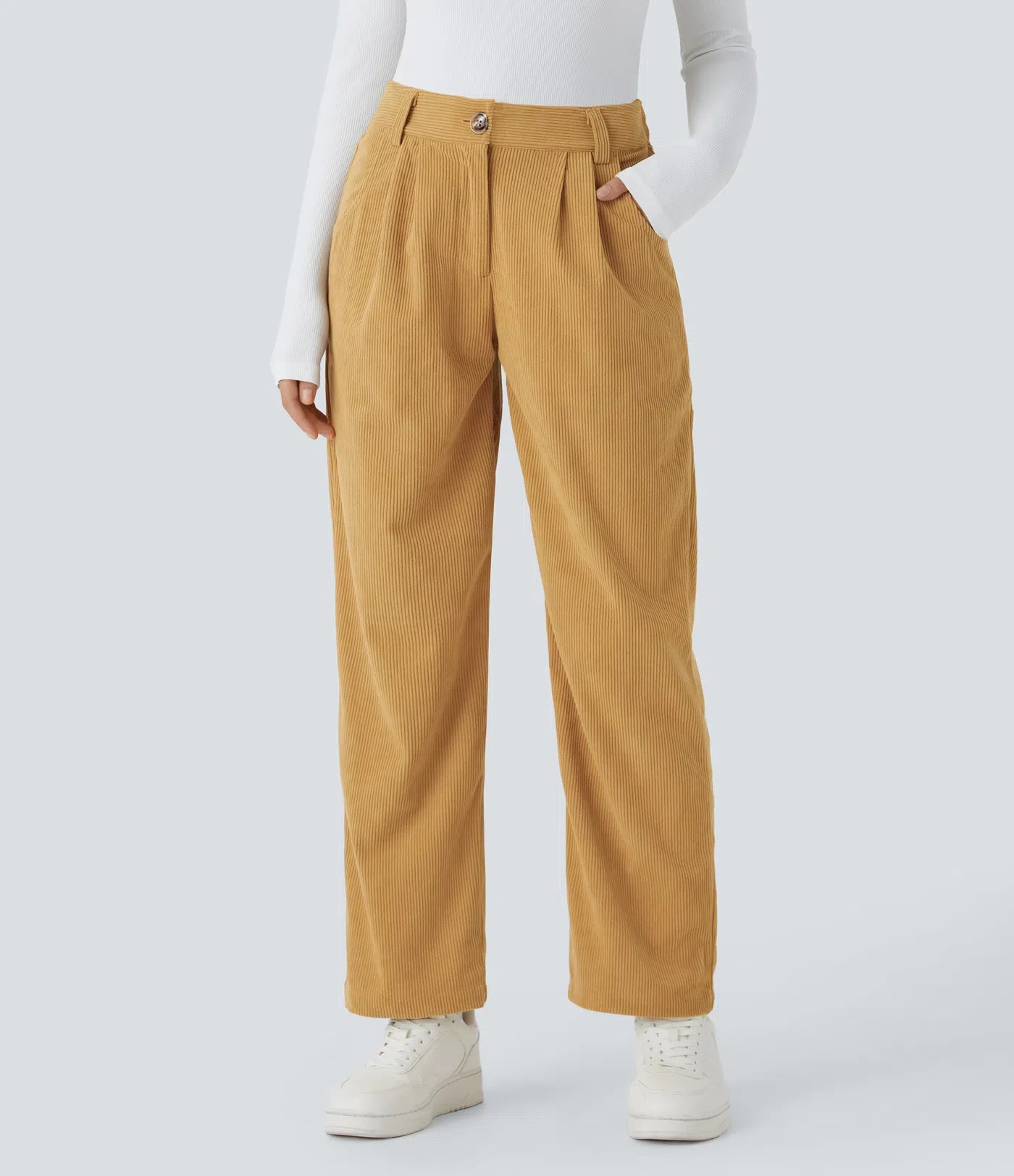 Aurella Cord™ – Mid Rise Corduroy Pants