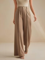 Aurella Jade™ Pantalon aus hochwertiger Schneiderware mit hohem Bund und weitem Bein
