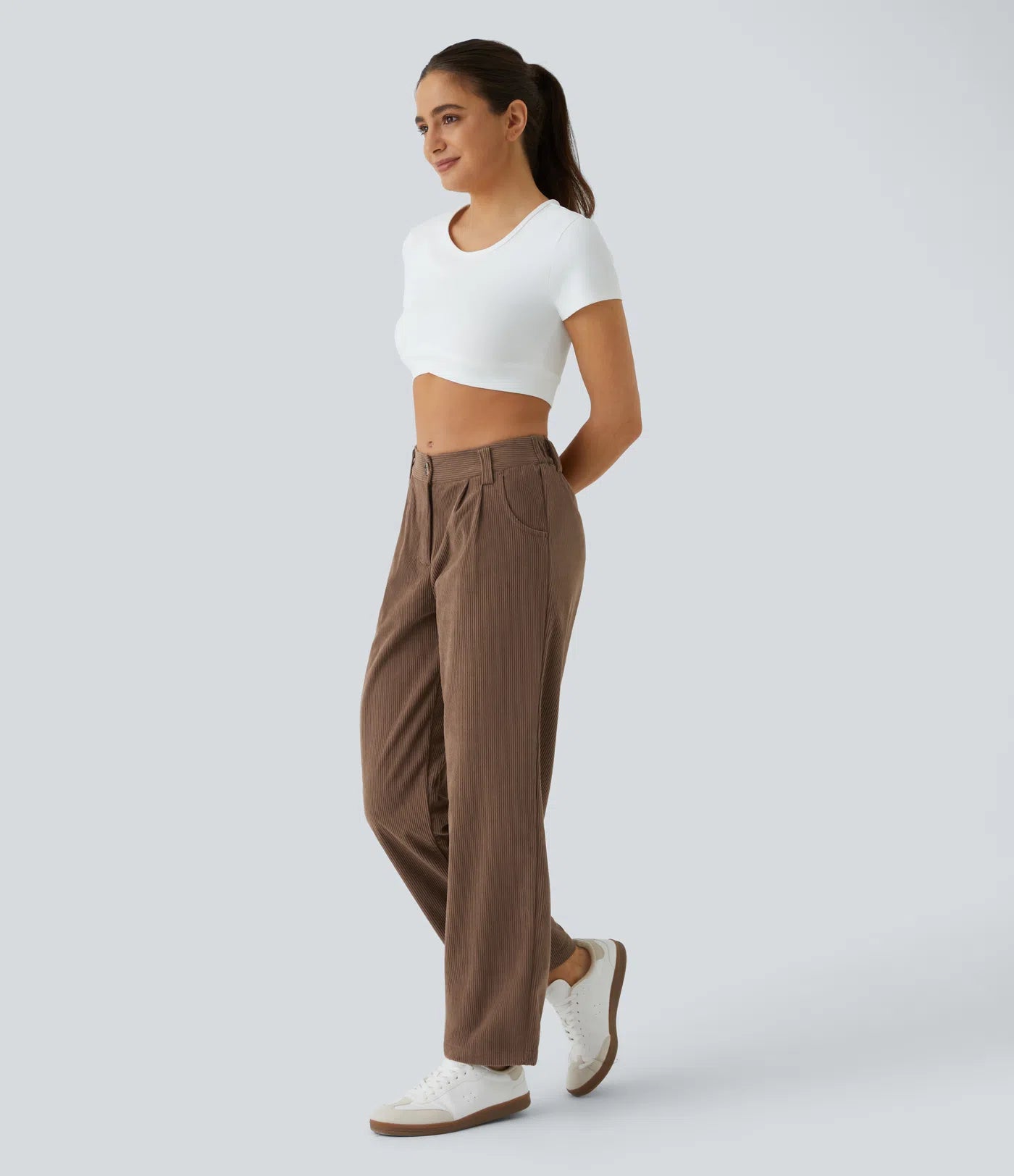 Aurella Cord™ – Mid Rise Corduroy Pants