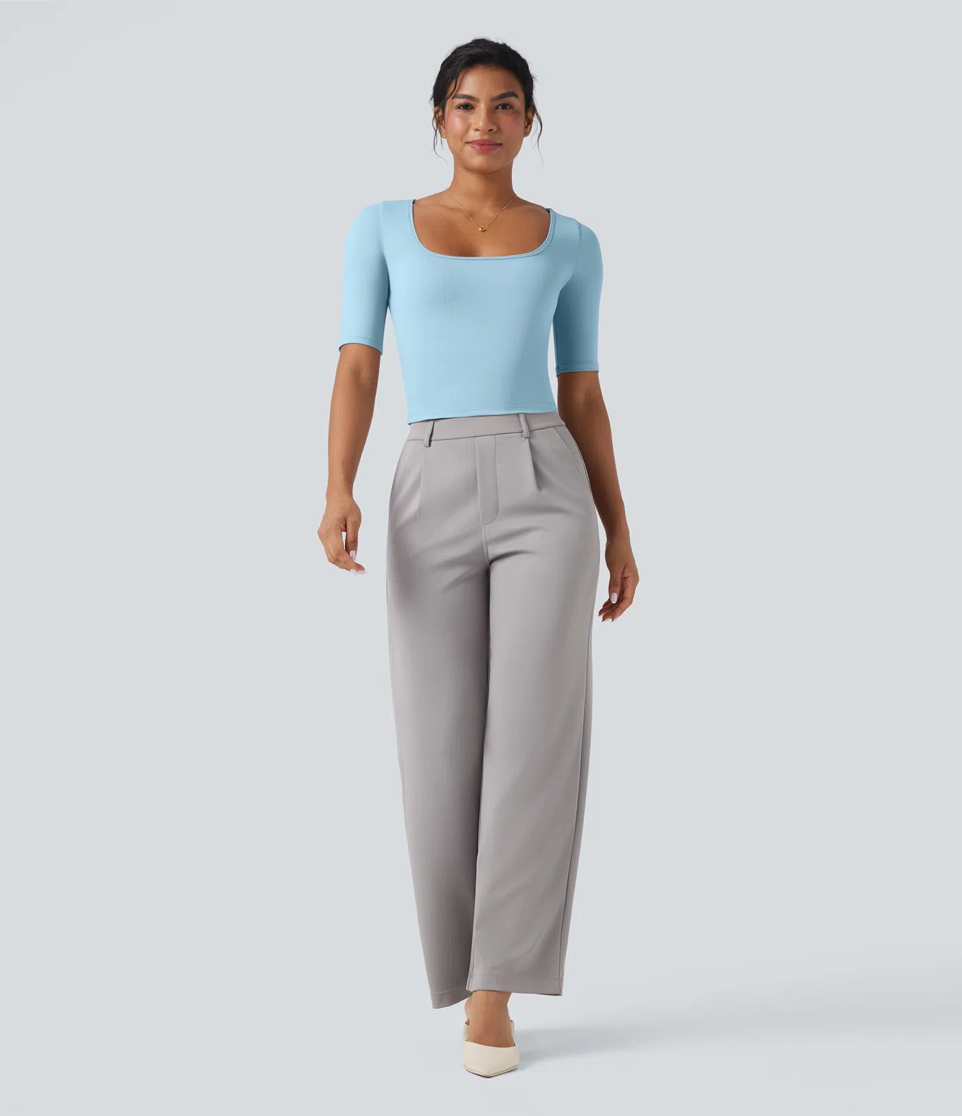 Aurella Airy™ – Soft Touch V-Neck Shirt