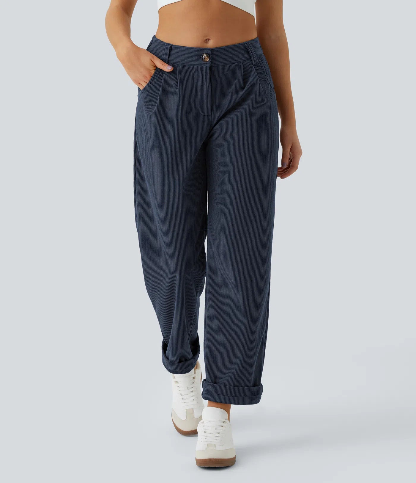 Aurella Cord™ – Mid Rise Corduroy Pants