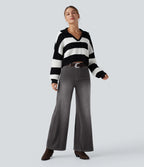 Aurella Flex™ Komfort-Jeans mit mittlerer Taille, Bauchkontrolle und Wide Leg