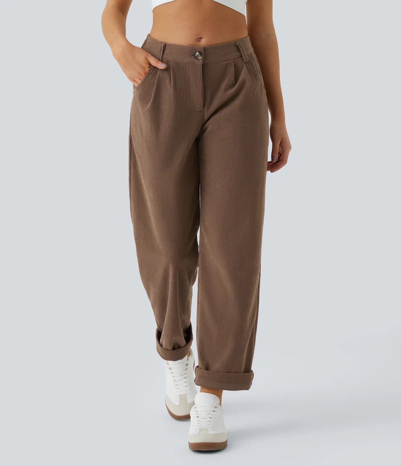 Aurella Cord™ – Mid Rise Corduroy Pants