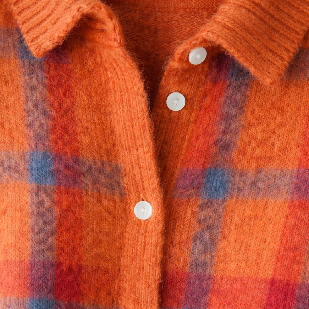 Karierter Damenpullover Frieda