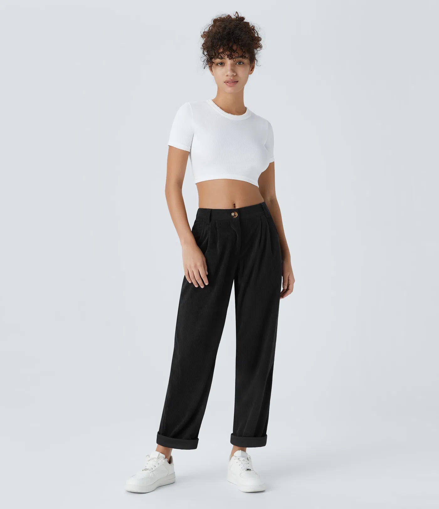 Aurella Cord™ – Mid Rise Corduroy Pants