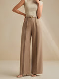Aurella Jade™ Pantalon aus hochwertiger Schneiderware mit hohem Bund und weitem Bein