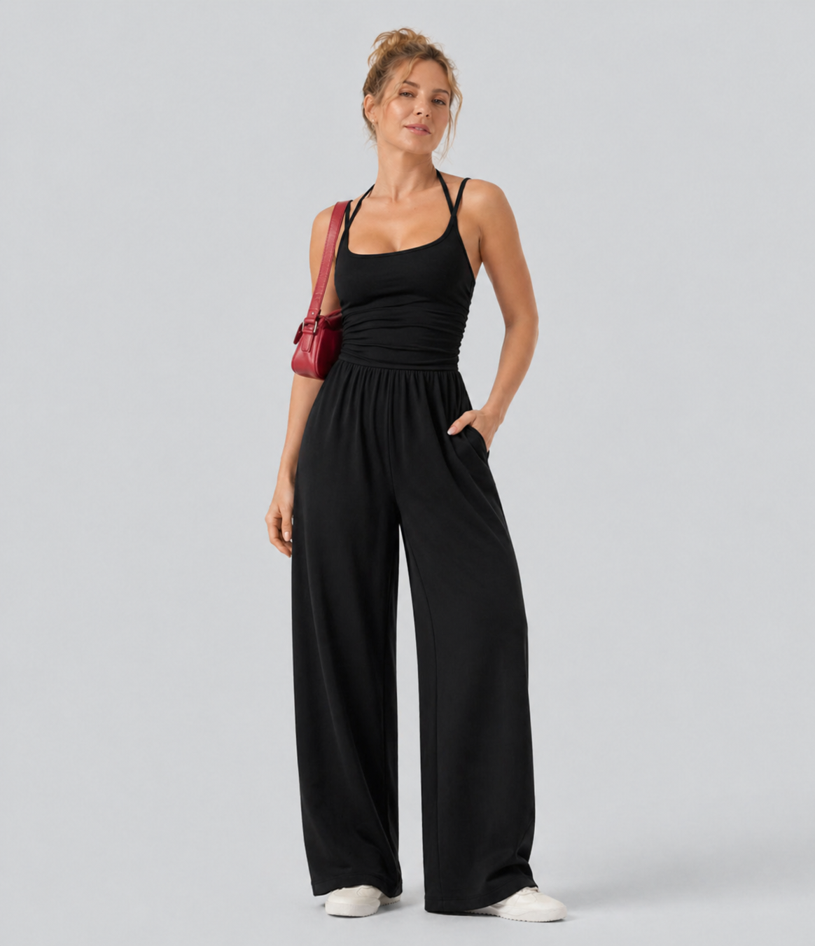Aurella SoftFlow™ – Wide Leg Jumpsuit