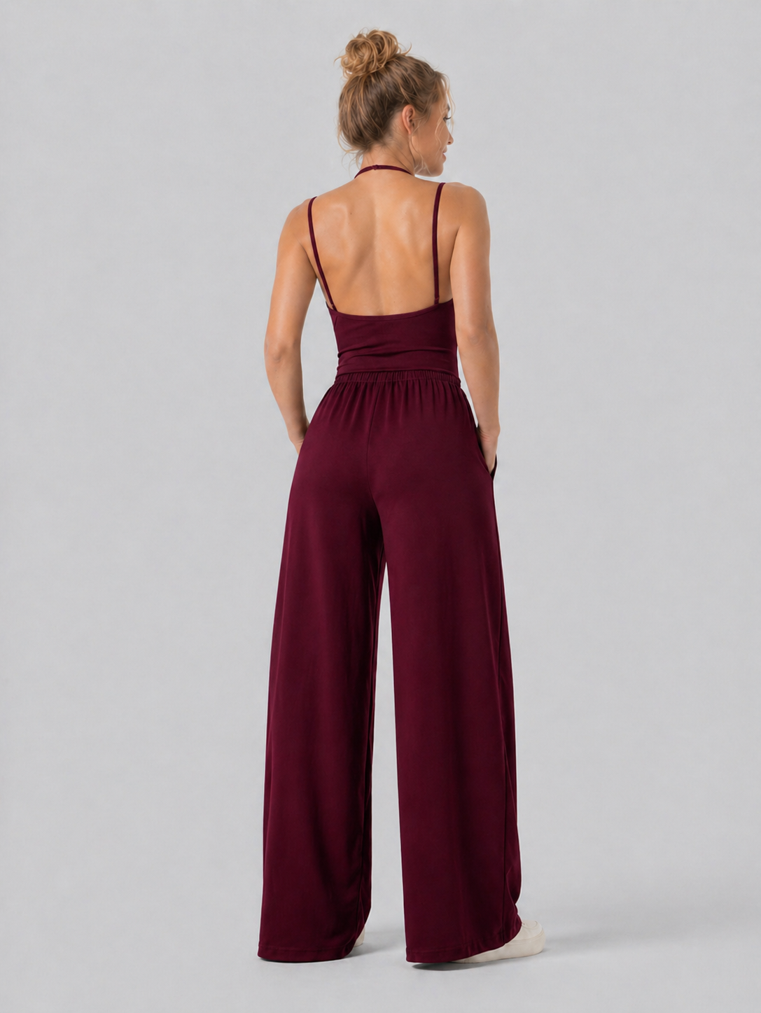 Aurella SoftFlow™ – Wide Leg Jumpsuit