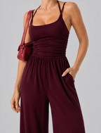 Aurella SoftFlow™ – Wide Leg Jumpsuit