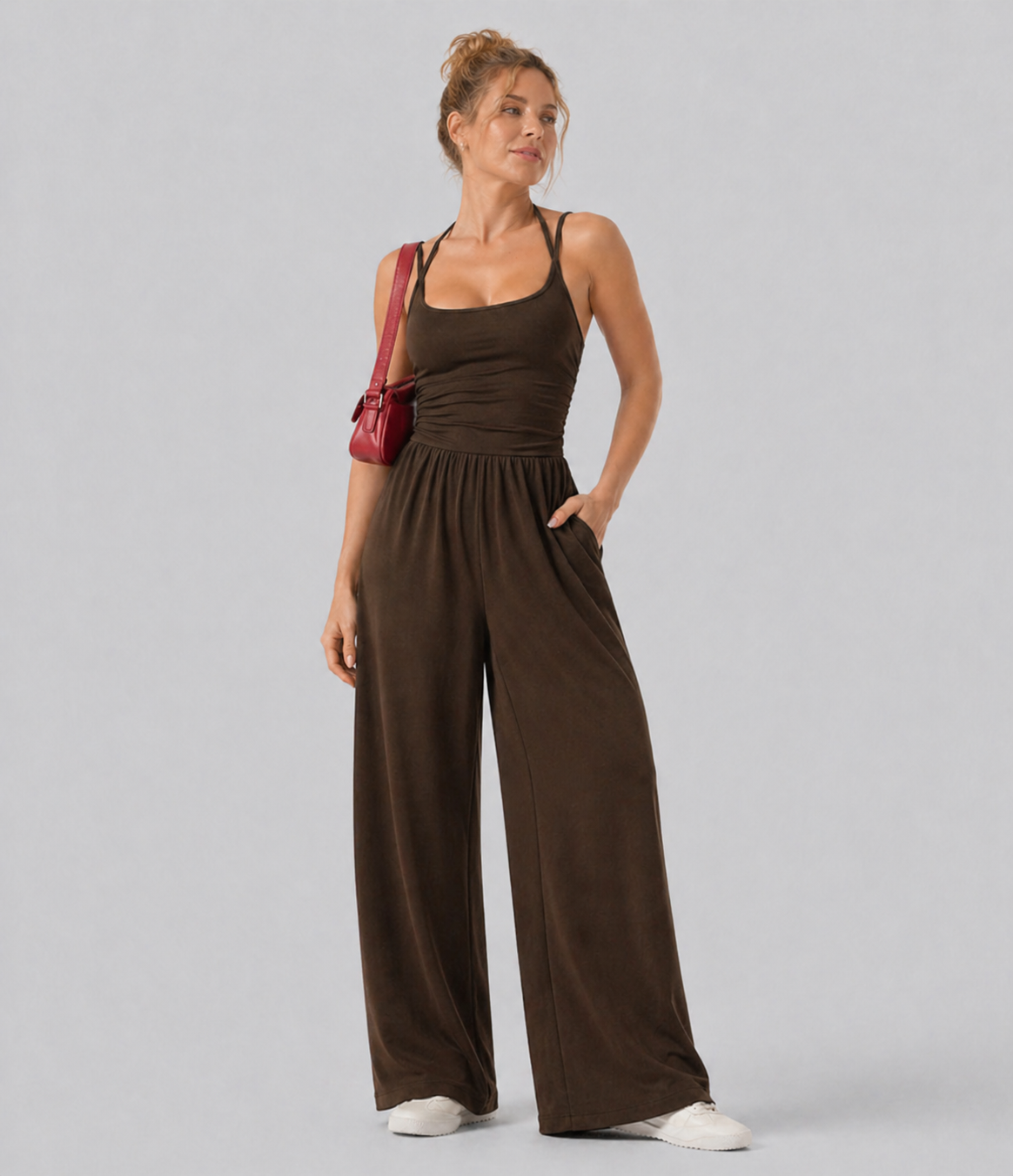 Aurella SoftFlow™ – Wide Leg Jumpsuit