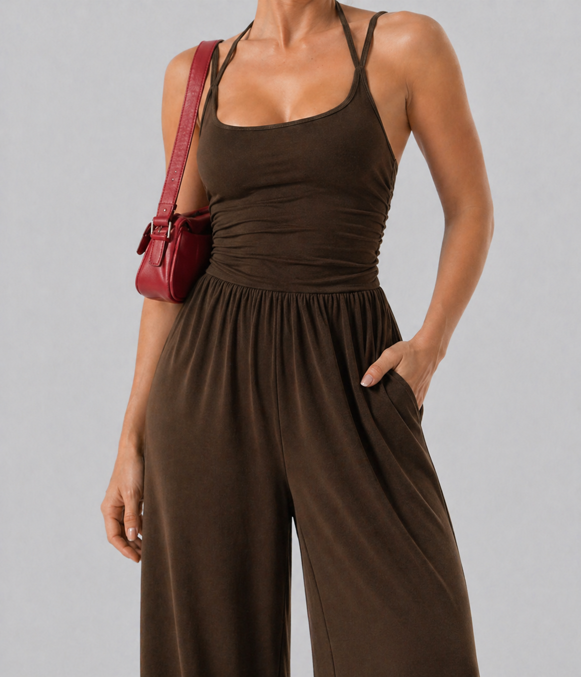 Aurella SoftFlow™ – Wide Leg Jumpsuit