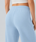Aurella Ease™ – Lässige Hose mit mittelhohem Bund, Seitentaschen, Kordelzug und geradem Bein