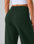 Aurella Ease™ – Lässige Hose mit mittelhohem Bund, Seitentaschen, Kordelzug und geradem Bein