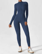 Aurella UltraSculpt™ - Longsleeve Reißverschluss Jumpsuit