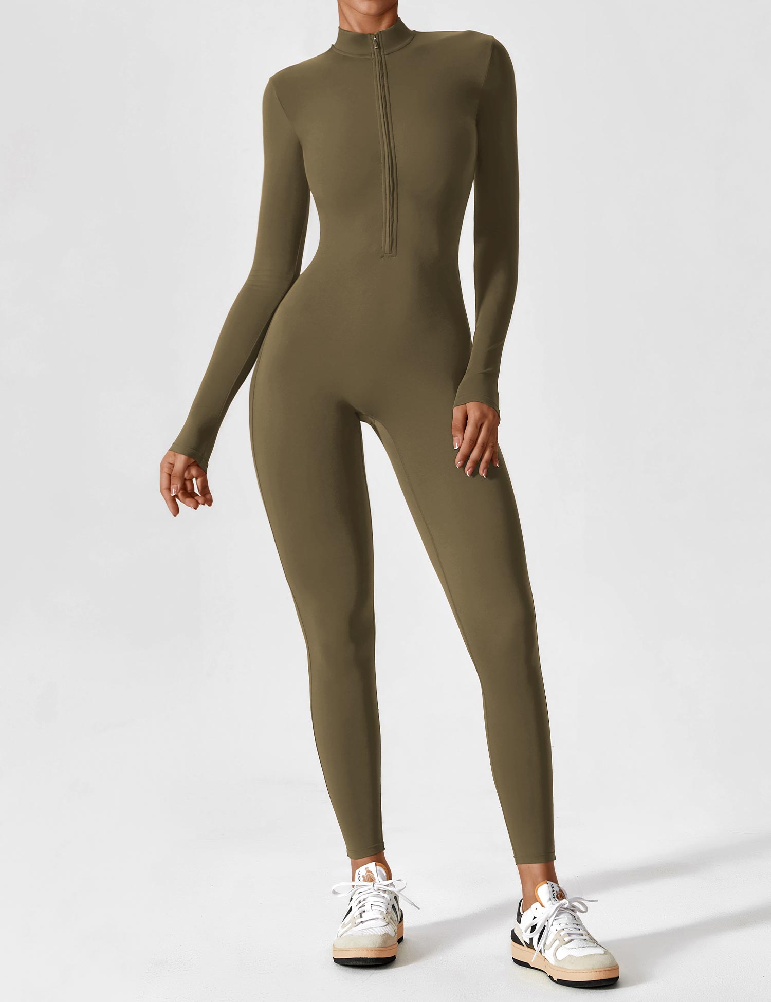 Aurella UltraSculpt™ - Longsleeve Reißverschluss Jumpsuit