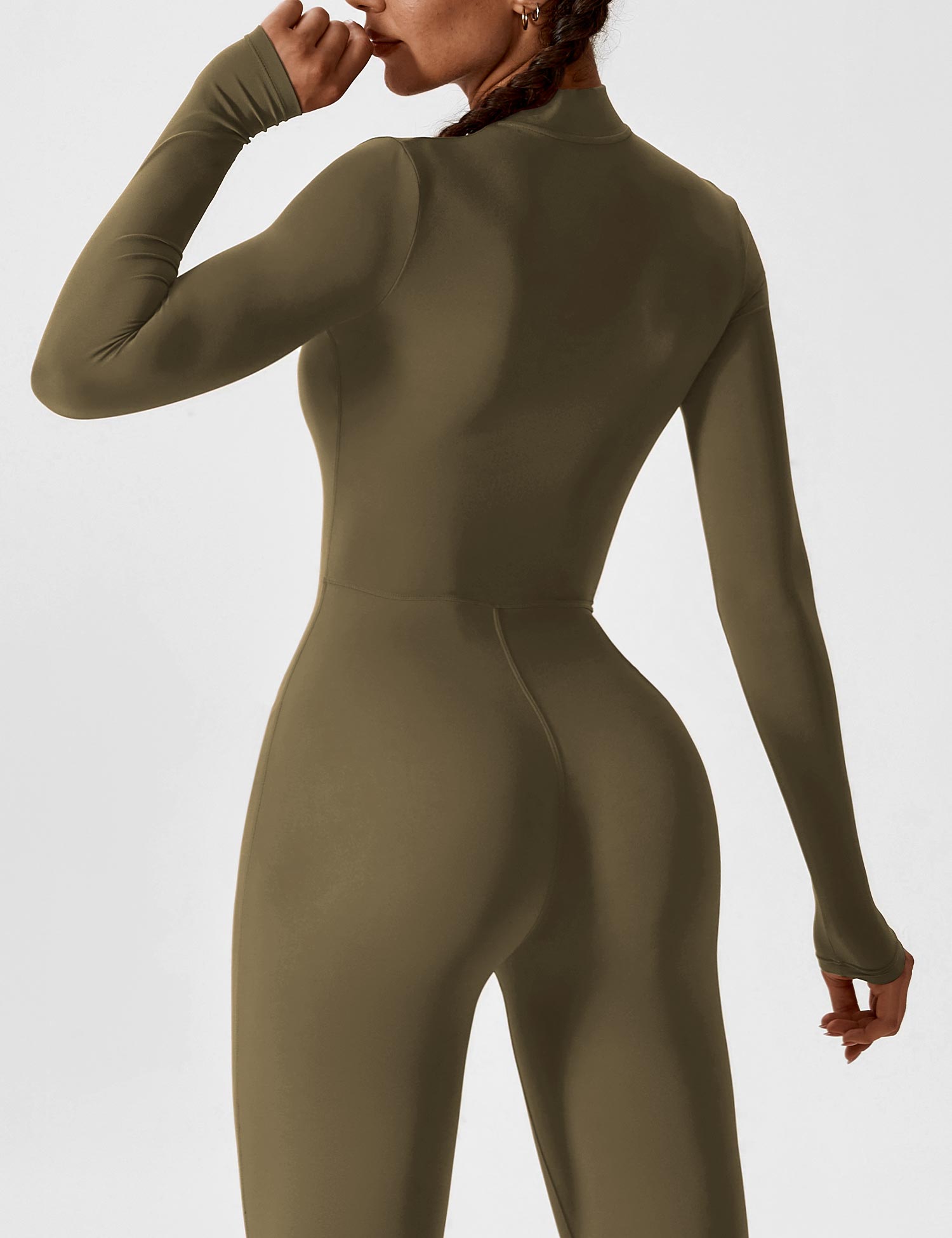 Aurella UltraSculpt™ - Longsleeve Reißverschluss Jumpsuit