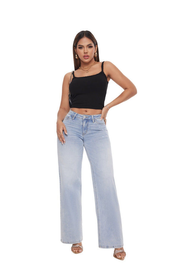 Aurella SoftDenim™ – Wide Leg Jeans