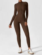 Aurella UltraSculpt™ - Longsleeve Reißverschluss Jumpsuit