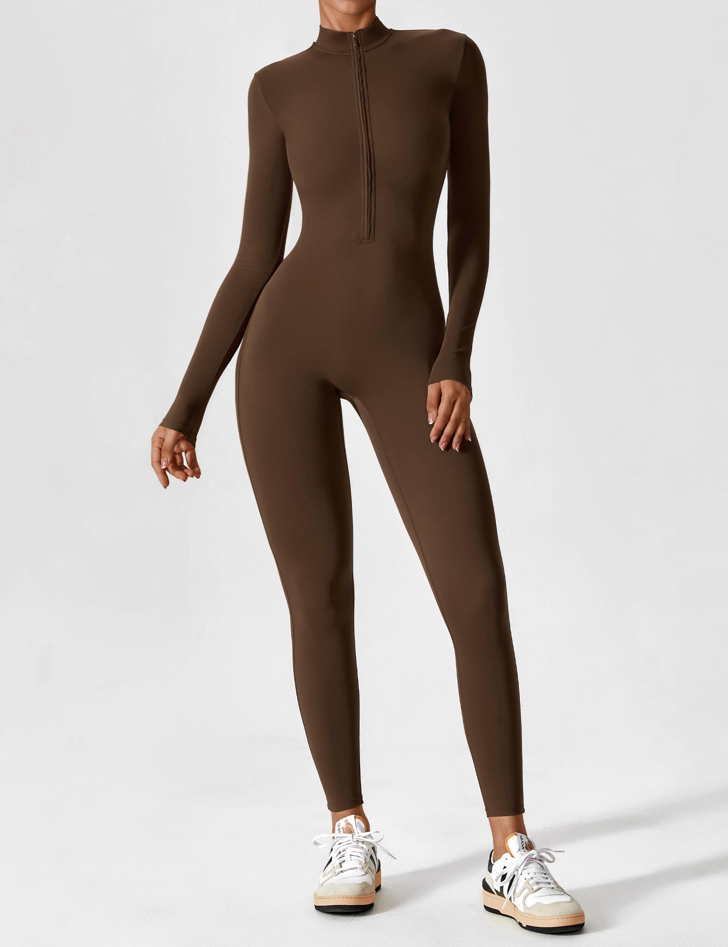 Aurella UltraSculpt™ - Longsleeve Reißverschluss Jumpsuit