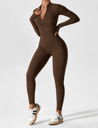 Aurella UltraSculpt™ - Longsleeve Reißverschluss Jumpsuit