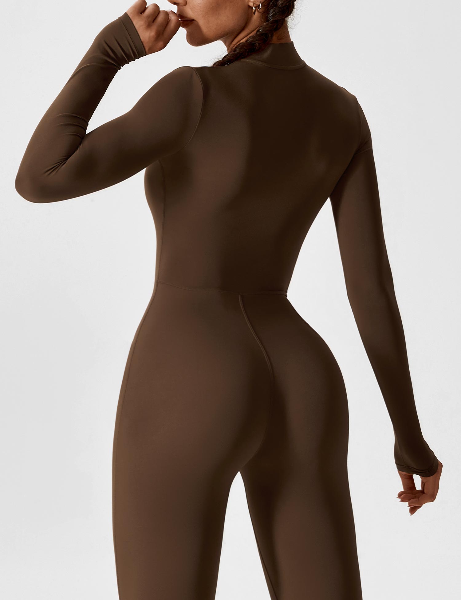 Aurella UltraSculpt™ - Longsleeve Reißverschluss Jumpsuit