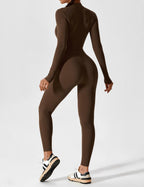 Aurella UltraSculpt™ - Longsleeve Reißverschluss Jumpsuit
