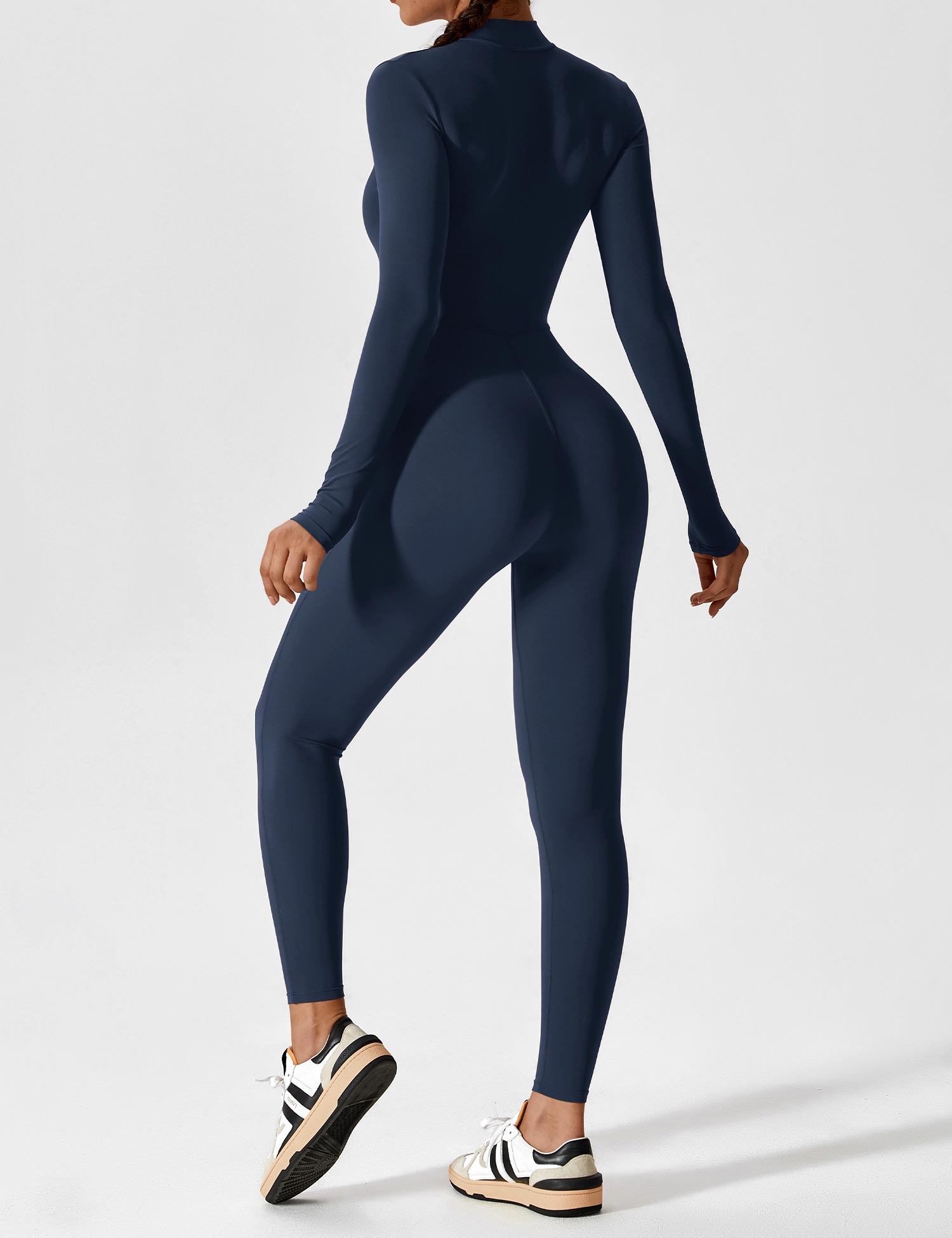 Aurella UltraSculpt™ - Longsleeve Reißverschluss Jumpsuit