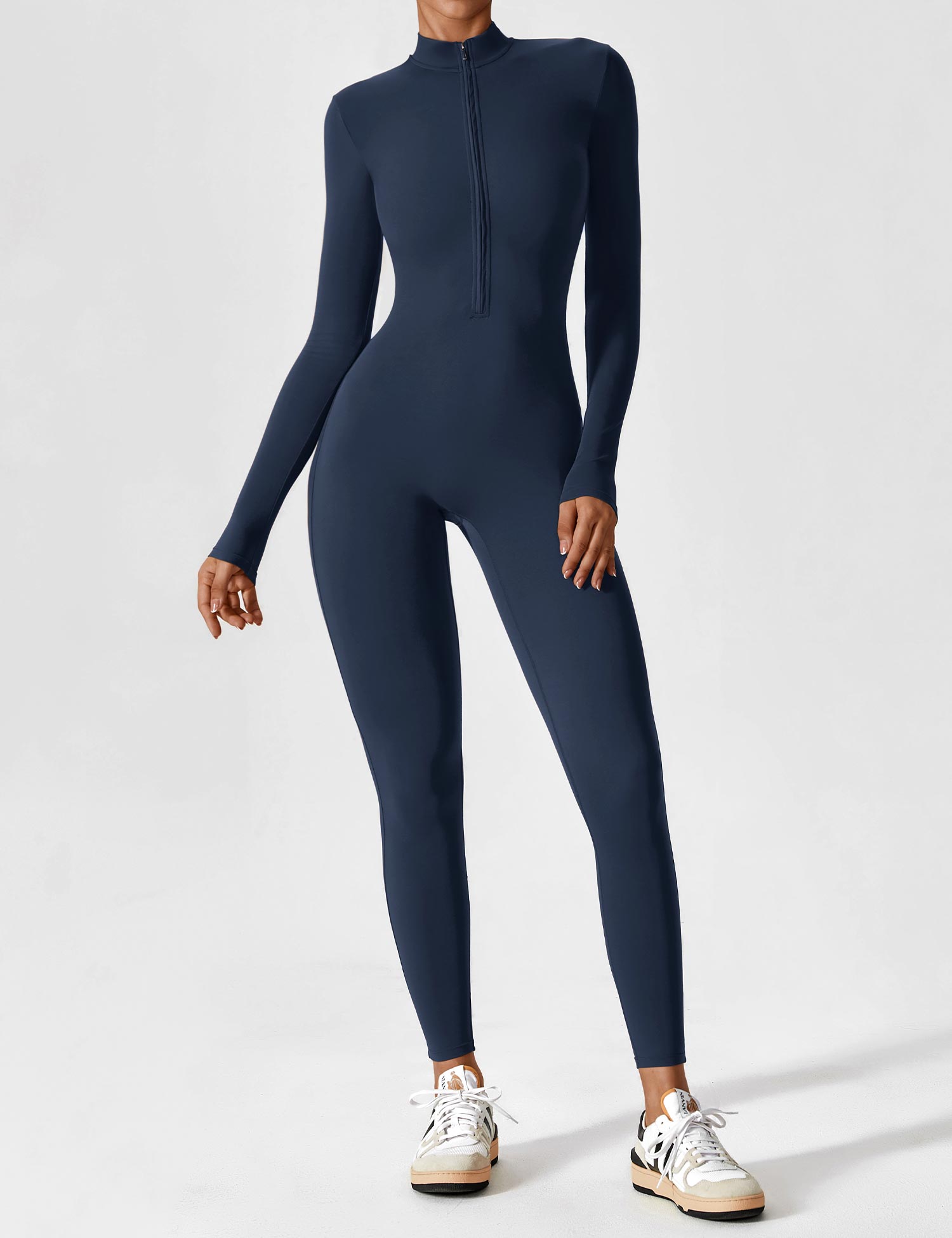 Aurella UltraSculpt™ - Longsleeve Reißverschluss Jumpsuit