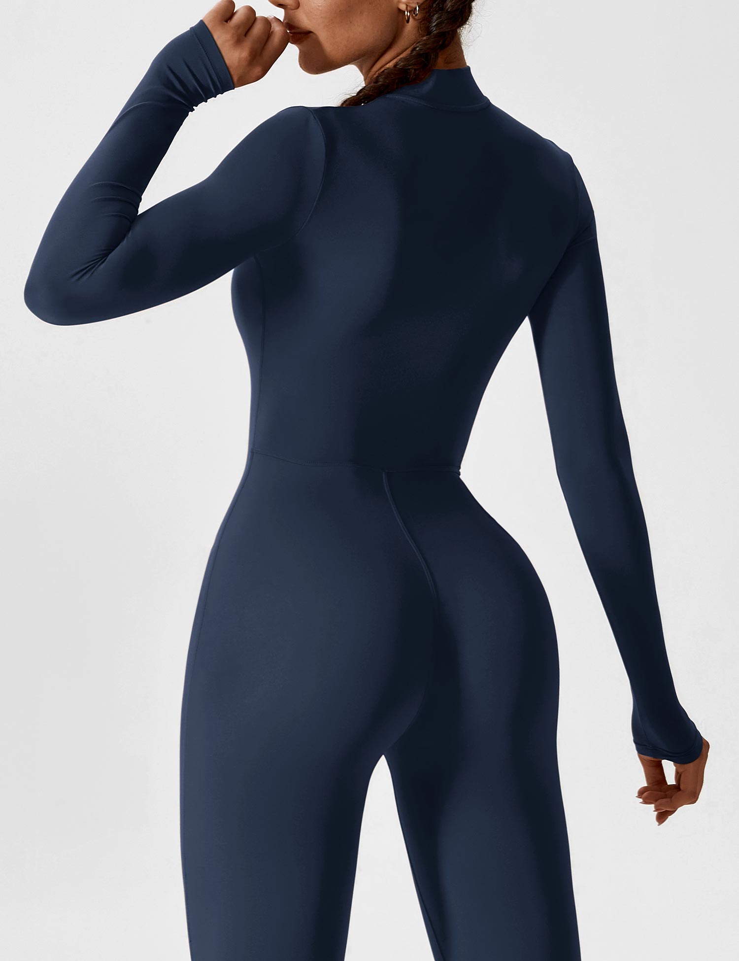 Aurella UltraSculpt™ - Longsleeve Reißverschluss Jumpsuit