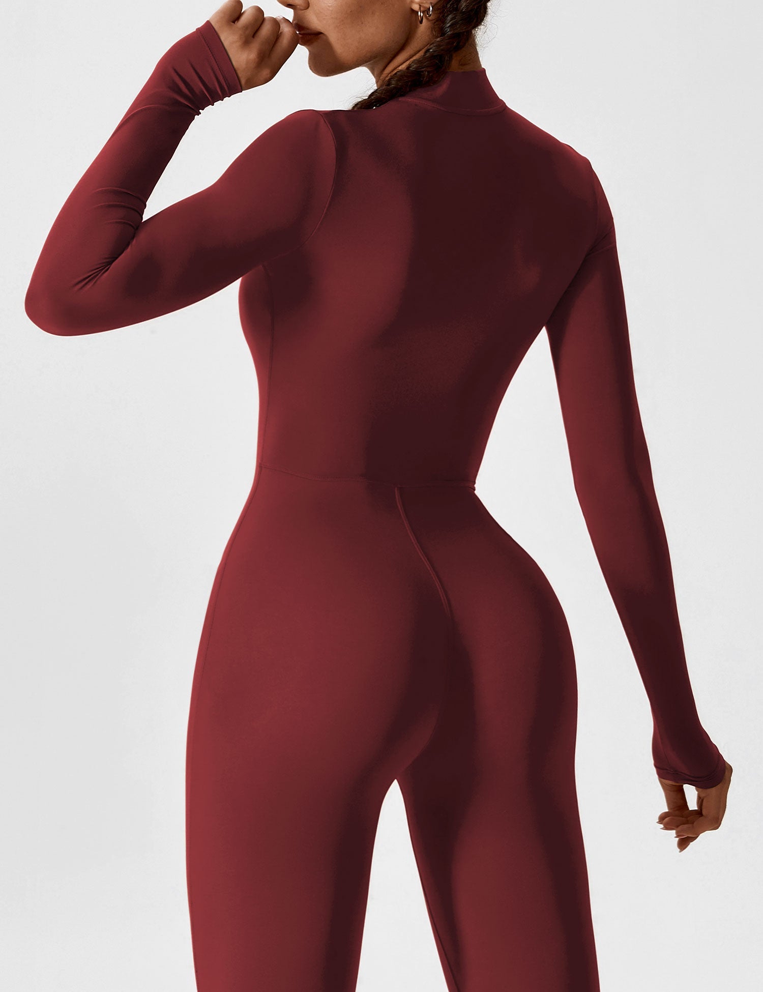Aurella UltraSculpt™ - Longsleeve Reißverschluss Jumpsuit