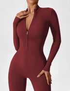 Aurella UltraSculpt™ - Longsleeve Reißverschluss Jumpsuit