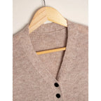 V-Ausschnitt Strickkleid