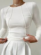 Contrast Trim Longsleeve