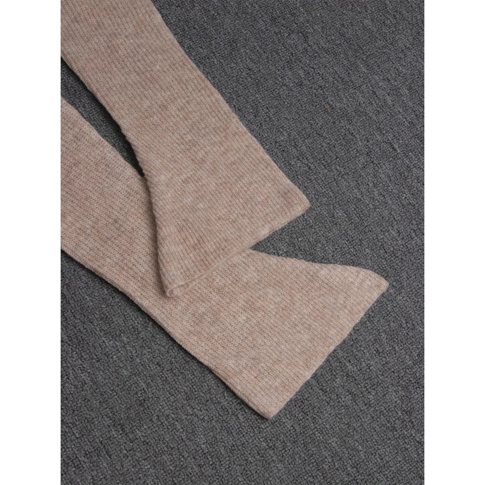 V-Ausschnitt Strickkleid