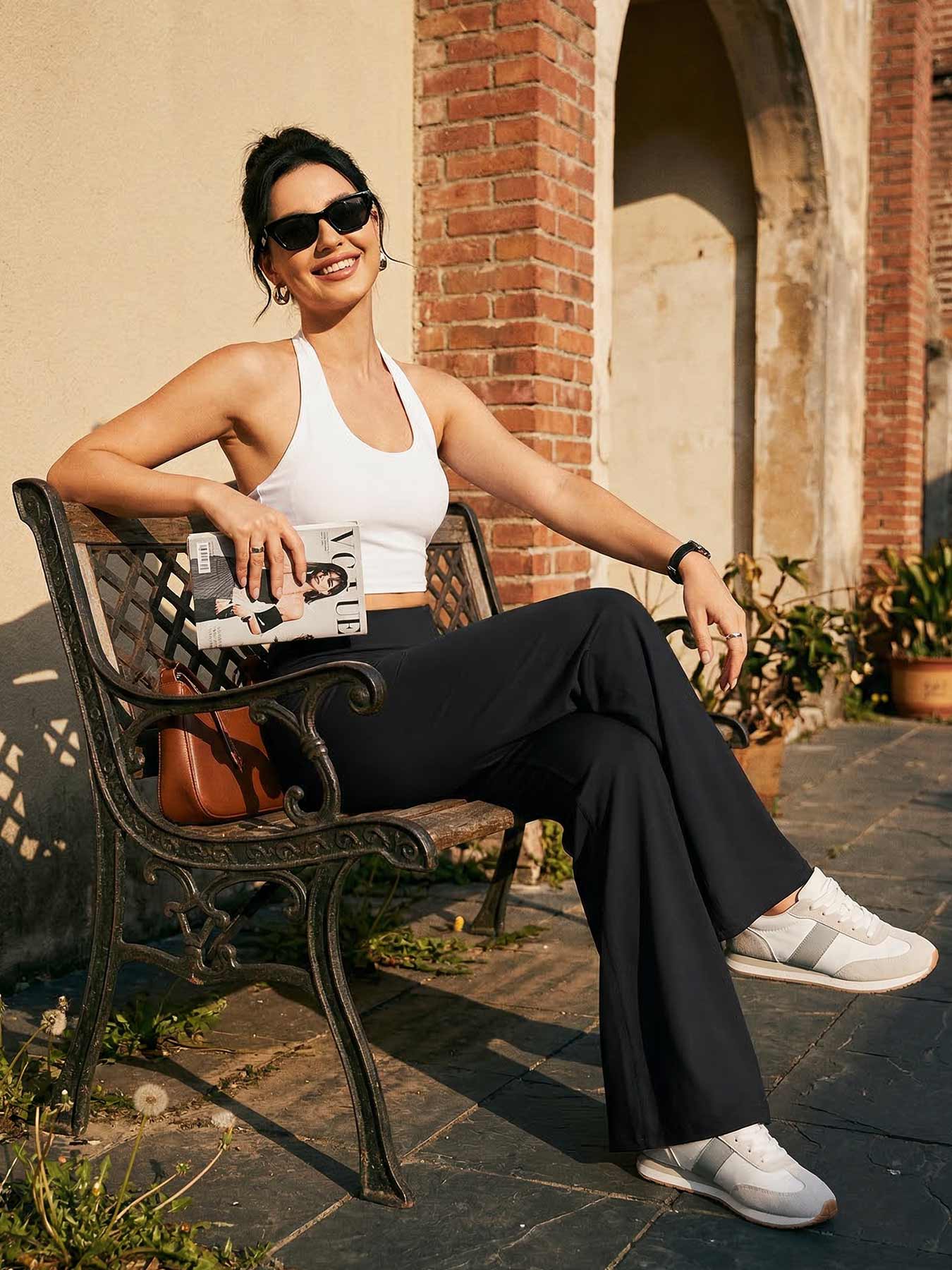 Aurella Xevia™ – Leggings mit niedrigem Bund & geradem Bein
