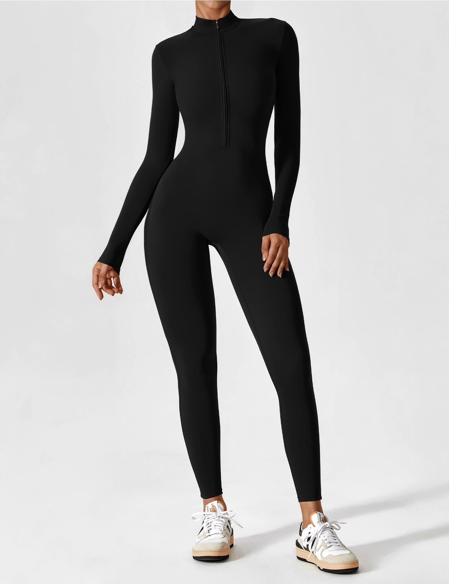 Aurella UltraSculpt™ - Longsleeve Reißverschluss Jumpsuit