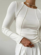 Contrast Trim Longsleeve Hauren 