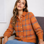 Karierter Damenpullover Frieda