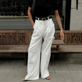 Tailored Wide-Leg Hauren Weiß S 